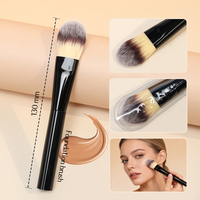 Prix d'usine, ensemble de 9 pinceaux de maquillage professionnels de haute qualité, synthétiques, noirs, luxueux, personnalisés, pour le visage
