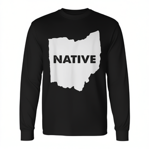 T-shirt a maniche lunghe Native Ohio State Pride Outline - Product Image 2