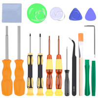 Kit d'outils de réparation de console de jeu NS, jeu de 17 pièces, acier allié S2 et ABS