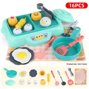 Juego de Cocina de Plástico Realista para Niños y Niñas, Juego de Utensilios de Cocina de Juguete con <span class=keywords><strong>Estufa</strong></span> de Gas en Caja - Product Image 6