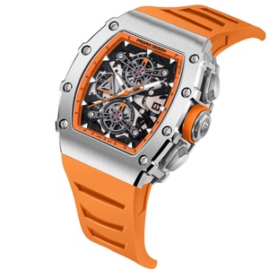 Montre sport pour homme PAGANI DESIGN YS011, nouvelle montre de 40 mm, forme tonneau, verre saphir creux. - Product Image 6