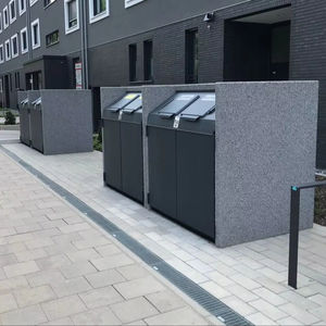 Cestino per spazzatura verticale personalizzabile in acciaio inossidabile posacenere multiuso personalizzabile per uso commerciale per interni esterni - Product Image 1