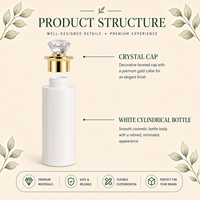 Flacon cosmétique vide personnalisé en couleur, 30 ml, 50 ml, 80 ml, flacon pour soins personnels, flacon cosmétique haut de gamme pour emballage cosmétique de luxe