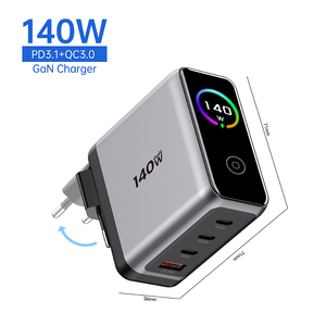 Tommox 140W 100W <span class=keywords><strong>Usb</strong></span> tipo c portatile Touch Screen PD Multi Gan <span class=keywords><strong>caricabatterie</strong></span> per telefono Macbook Uk <span class=keywords><strong>iphone</strong></span> 17 <span class=keywords><strong>caricabatterie</strong></span> veloce <span class=keywords><strong>iphone</strong></span> 17 40w - Product Image 1