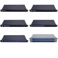 Splitter PLC Rak 19 Inci 1x64 SC/APC Single Mode, untuk Jaringan FTTH/ODN