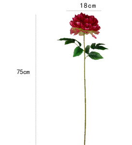 Tallo de Peonía de Seda Realista Hecho a Mano de 75 cm, Flor Artificial para Decoración de Bodas, Hogar, Eventos, Fiestas, Hoteles, Oficinas, Centros de Mesa - Product Image 6