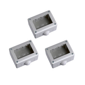 Ensemble de 3 boîtiers de jonction Gloca IP40 en plastique pour la série Matix - Product Image 1