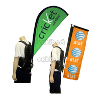 Drapeau et bannières de sac à dos de publicité de rue de marketing promotionnel extérieur personnalisé