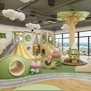 Proveedor de China, Color y tamaño personalizados, tobogán interior para niños, juegos de juegos suaves, muebles para patio escolar - Product Image 1