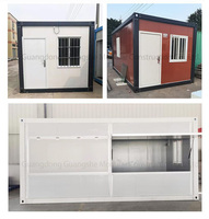 Conteneur de bureau détachable résistant à la corrosion, avec structure galvanisée et panneaux isolés, cabine modulaire portable pour utilisation en climat tropical