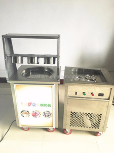 Thái Lan Fry Roll Ice Cream Máy Chiên Đá Lạnh Marble Slab Top Fry Ice Cream Máy Chiên - Product Image 3