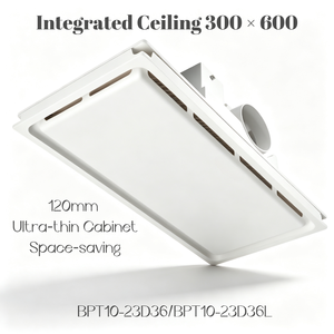 Ventilateur d'extraction de plafond intégré NEDFON BPT10‑23D36 BPT10‑23D36L 220V 50Hz, ventilateur centrifuge mince avec lumière LED 24W en option - Product Image 1