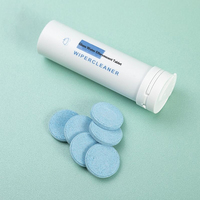 Tablette effervescente OEM personnalisée pour lave-glace automobile, nettoyant pour poussière et suie, en tube plastique cylindrique, pour vitres de voiture