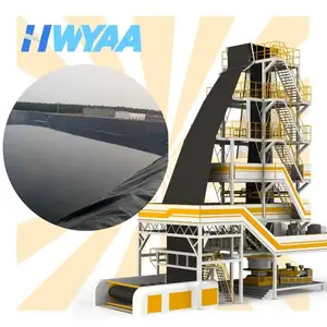 Hwyaa Pe Geomembrane Sheet Extruderen Machine Gemaakt Productielijn Gebruikt Voor Rivierdijk, Kanaal, Vloeibare Opslag Zwembad En Ga Zo Maar Door.