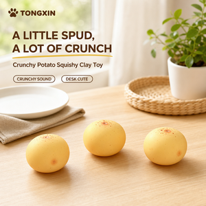 TONGXIN มันฝรั่งบดบีบเล่นแบบหนึบๆ มันฝรั่งบดบีบเล่นแบบกรุบๆ ลูกบอลบีบเล่นคลายเครียดรูปมันฝรั่ง ชุดขายส่งจำนวนมาก จัดจำหน่ายโดยตรงจากโรงงาน - Product Image 2