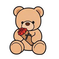 Ours en peluche rose rouge romantique personnalisé par le fabricant, jouet en peluche multicolore, cadeau pour la Saint-Valentin, rendez-vous galant, fête, CPC