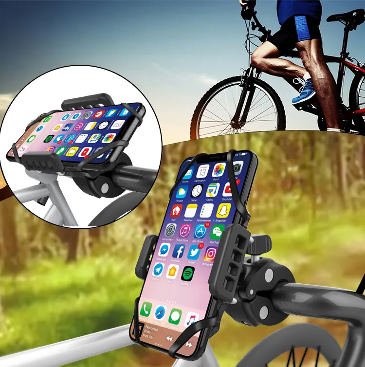 Super Stable Cell Phone Bike Holder,Universal Mountain Handlebar Cradle Mobile Phone Holder For Bike Motorcycle