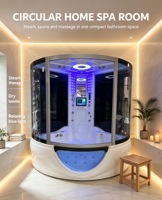 Salle de douche vapeur multifonction avec baignoire à remous et générateur de vapeur pour salle de bain