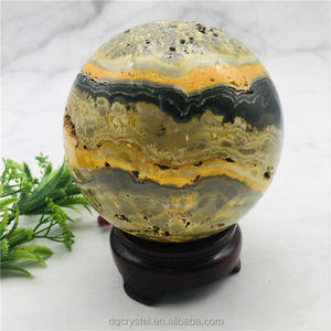 Esfera de Jaspe Abejorro Natural al por Mayor, Bola de Cristal Hecha a Mano para Decoración y Regalos - Product Image 5