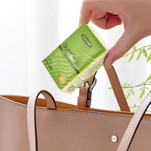 Mini pañuelo de bolsillo suave de 4 capas de bambú paquetes de pañuelos faciales fáciles de llevar para el hogar o los viajes capa de 3 capas - Product Image 3