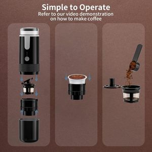 Cafetera Individual 2 en 1, Portátil, Eléctrica, a Batería, de Mano, con Diseño de un Solo Botón, para Senderismo y Uso al Aire Libre - Product Image 5