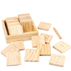 Kids Wood Alphabet Double Sided Tracing Board Montessori Educational Wooden Toys Teaching Aids Montessori <strong>Language</strong> <strong>Learning</strong> - Product Image 1
