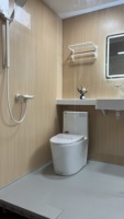 Module de salle de bain préfabriqué tout-en-un moderne en aluminium, unité de douche modulaire