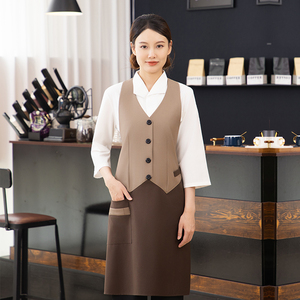 Tablier de service professionnel et pratique pour personnel de restaurant en hiver, idéal pour l'<span class=keywords><strong>hôtellerie</strong></span>, les cafés et les équipes de restauration rapide - Product Image 4