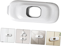 Verrou de sécurité pour armoire pour bébé, multifonction, verrou de sécurité pour réfrigérateur, tiroir, placard, sans perçage, adhésif, protection de sécurité pour bébé