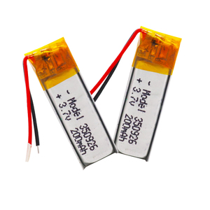 Custom 350926 90mah 200mah 3.7v ליתיום פולימר סוללה ליתיום יון נטענת תאי סוללות Lipo סוללות - Product Image 2