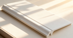 Moldes de decoración de interiores modernos-Rodapié impermeable Molduras de plástico Blanco Imprimado Durable Ecológico Peel Stick - Product Image 6