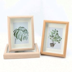 Hot Selling OEM ODM Custom Wholesale Classic <b>Plant</b> Pattern Multi-Functional Solid Wood Countertop Photo <b>Frame</b> - Product Image 1