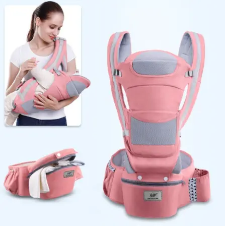 Factory Cheap Price Best organic cotton Lumbar Support hipseat baby front pack carrier