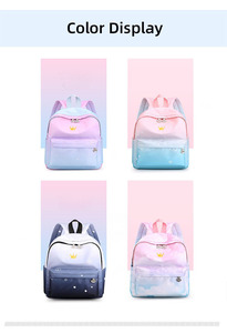 <span class=keywords><strong>Sac</strong></span> à dos <span class=keywords><strong>Princesse</strong></span> Couronne Dégradé Personnalisable avec Logo, Imperméable, pour Filles, Enfants, Mignon, pour l'école, les voyages, les livres, pour Étudiants et Enfants - Product Image 6
