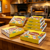 Boîte d'emballage pour pizza personnalisée, petite, 8, 10, 12, 14, 16 pouces, boîte en carton ondulé pour livraison de pizza à emporter avec logo