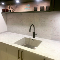 Nouvelle conception, surface solide 100% acrylique pure, plan de travail de cuisine OEM, panneau de surface solide