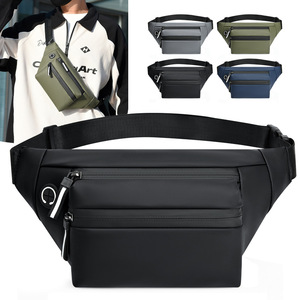 Men's Multi Functional Waist Bag Oxford Cloth Crossbody Bag For Outdoor Sports Travel Blue Gray Green Black - Product Image 3