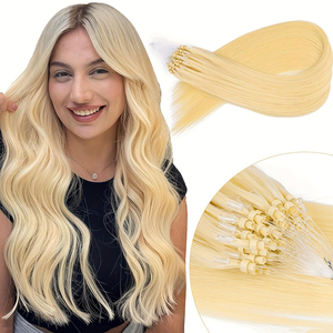 วิกผมแท้จาก FYD Wholesale ต่อผมแท้บราซิลแบบ Remy  แบบ Halo สีออมเบร สามารถย้อมสีได้ ต่อผมแบบ Fish Line - Product Image 1