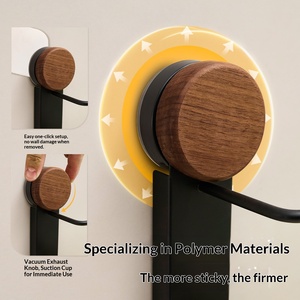 Support d'angle en forme d'éventail sans perçage à ventouse pour film alimentaire de cuisine, pulvérisateur de plastique et rangement de vêtements pour armoires - Product Image 3