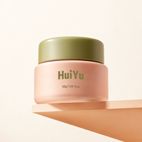 Flacon de lotion cosmétique en verre dépoli dégradé bleu rose 50g 30ml 50ml 100ml 120ml, pot de gel constructeur Guangzhou Huiyu Packaging
