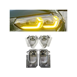 用于BM-W X3 X3M G01 X4 X4M G02 F97 LCI前照灯的黄色发光二极管日间行车灯模块黄色DRL自适应前照灯2022 2023 - Product Image 1