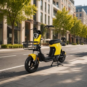 Scooter OEM Personalizado de 500W, Batería de 48V 20AH, Pedal, Neumático de Vacío 14x2.50, Freno de Tambor, Canasta Delantera, Faro LED - Product Image 1