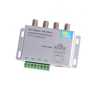 En alliage d'aluminium 4 Canaux Actif Balun Vidéo Passif Rohs Récepteur Émetteur 4CH UTP Cat5 RJ45 Soutien <span class=keywords><strong>HDCVI</strong></span>/AHD/ TVI Caméra - Product Image 3