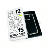 Boîte d'emballage de luxe personnalisée avec logo imprimé pour étui de téléphone portable à tiroir coulissant, avec languette à ruban et insert pour iPhone 18