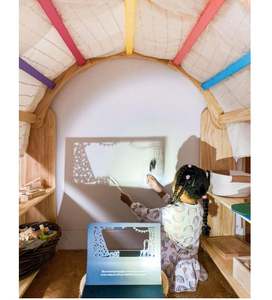 Tienda de campaña de madera Montessori para jardín de infantes, soporte de juego para niños, guardería, casa de juegos preescolar y muebles de biblioteca para uso en el dormitorio - Product Image 6