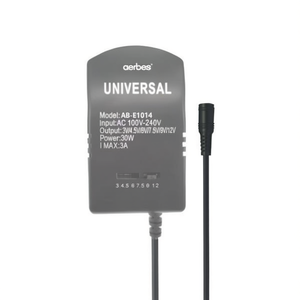 อะแดปเตอร์แปลงไฟอเนกประสงค์ Aerbes รุ่น AB-E1014 30W ชาร์จไฟได้หลายแรงดันไฟฟ้า เหมาะสำหรับการเดินทาง - Product Image 1