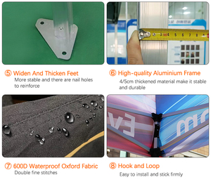 Opvouwbare reclame-evenementen promotie luifel <span class=keywords><strong>tent</strong></span>, custom Oxford UV-werende, windbestendige, stabiele, duurzame buitengazebo <span class=keywords><strong>tent</strong></span> - Product Image 5