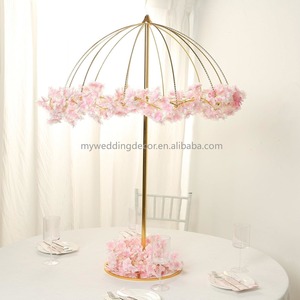 Décorations de table de mariage K53, arche dorée de 90 cm, décoration de mariage, accessoires pour dîner aux chandelles, arche métallique de mariage, support à fleurs - Product Image 3