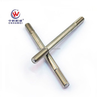 DIN 938 Double End Stud Bolts Threaded Rods Stainless Steel/Carbon Steel Metric/UNC/UNF Thread Customized Sizes Zinc/Black