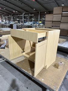 Personnalisé Style Américain Mélamine Cuisine Salle De Bains Placards MDF Carcasse Acrylique Porte Comprend Tiroir Charnière Coulissante Made Vietnam - Product Image 3